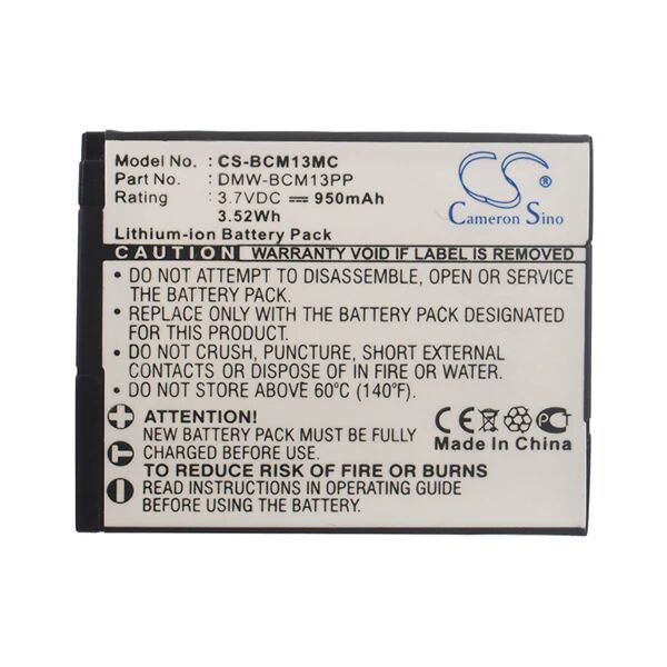 Cameron Sino Bcm13Mc Battery Replacement For Panasonic Camera