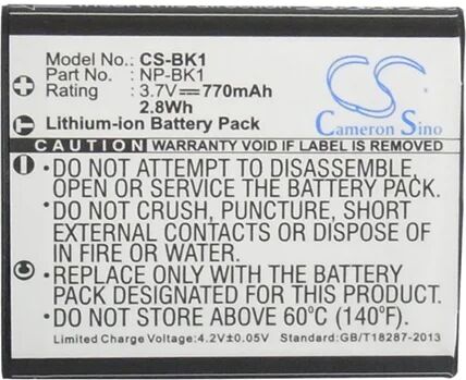 Cameron Sino Bk1 Battery Replacement For Sony Camera