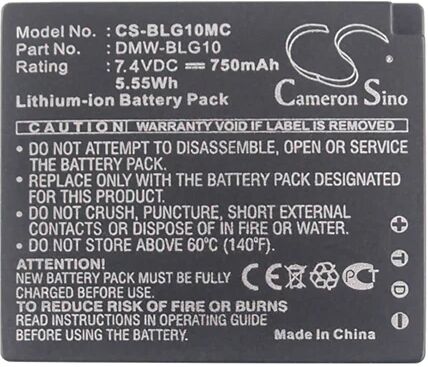 Cameron Sino Blg10Mc Battery Replacement For Panasonic Camera