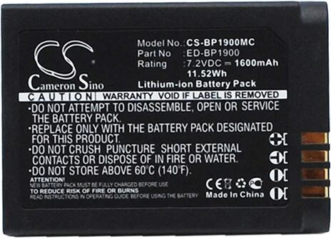 Cameron Sino Bp1900Mc Battery Replacement For Samsung Camera