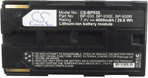 Cameron Sino Bp930 Battery Replacement For Canon Camera