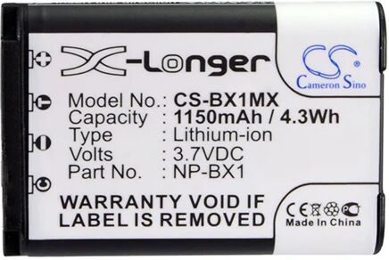 Cameron Sino Bx1Mx Battery Replacement For Sony Camera