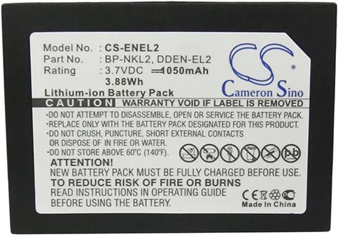 Cameron Sino Enel2 Battery Replacement For Nikon Camera