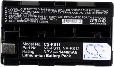 Cameron Sino Fs11 Battery Replacement For Sony Camera