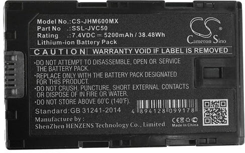 Cameron Sino Jhm600Mx Battery Replacement For Jvc Camera