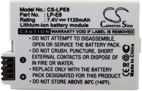 Cameron Sino Lpe8 Battery Replacement For Canon Camera