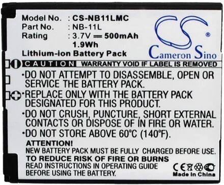 Cameron Sino Nb11Lmc Battery Replacement For Canon Camera