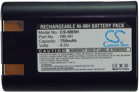 Cameron Sino Nb5H Battery Replacement For Canon Camera