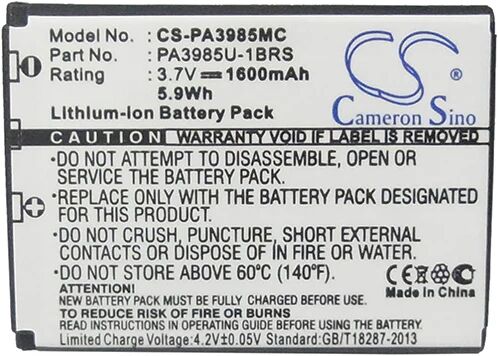 Cameron Sino Pa3985Mc Battery Replacement For Toshiba Camera