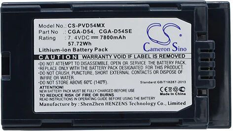 Cameron Sino Pvd54Mx Battery Replacement For Panasonic Camera