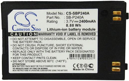 Cameron Sino Sbp240A Battery Replacement For Samsung Camera