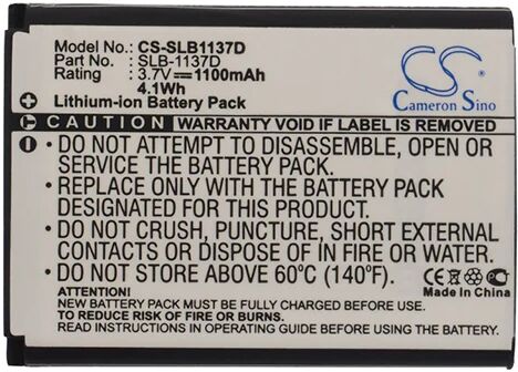 Cameron Sino Slb1137D Battery Replacement For Samsung Camera