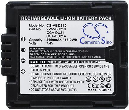 Cameron Sino Vbd210 Battery Replacement For Panasonic Camera