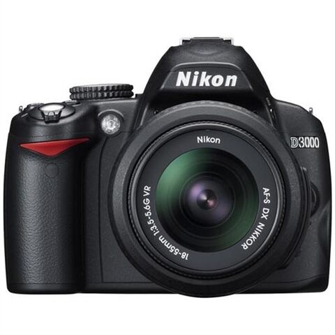 Refurbished: Nikon D3000 10M & 18-55mm, B
