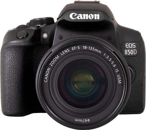 Refurbished: Canon EOS 850D + 18-135mm f/3.5-5.6 IS USM (Black), A