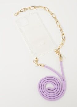 Ateljé Lilac Shortgold crossbody telefoonhoes voor iPhone 11 Pro Max - Transparant