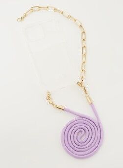 Ateljé Lilac Shortgold crossbody telefoonhoes voor iPhone 12 Pro Max - Transparant