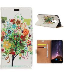 Geen Nokia 3.4 Wallet Case Met Gekleurde Boom Print