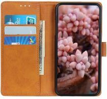 Geen Nokia 3.4 Hoesje Book Case Kunst Leer Bruin