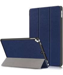 Geen Apple iPad 10.2 2019 / 2020 / 2021 Hoesje Tri-Fold Book Case Blauw