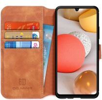 Geen Samsung Galaxy A42 Hoesje Portemonnee Book Case Bruin