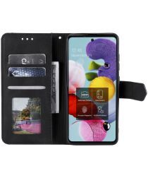 Geen Samsung Galaxy S20 FE Hoesje Retro Book Case Portemonnee Zwart