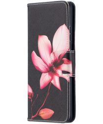 Geen Samsung Galaxy S21 Ultra Portemonnee Hoesje met Bloemen Print