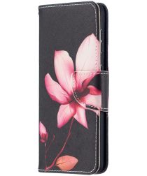 Geen Samsung Galaxy S21 Portemonnee Hoesje met Bloem Print