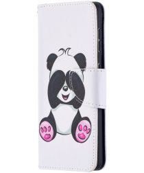 Geen Samsung Galaxy S21 Portemonnee Hoesje met Panda Print