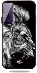 Geen Samsung Galaxy S21 Plus Hoesje Matte TPU Back Cover met Leeuw Print