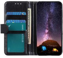 Geen Motorola Moto G9 Power Hoesje Portemonnee Crazy Horse Book Case Zwart