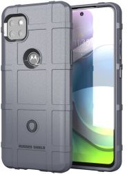 Geen Motorola Moto G 5G Hoesje Shock Proof Rugged Shield Grijs