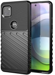 Geen Motorola Moto G 5G Hoesje TPU Thunder Design Zwart