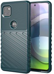 Geen Motorola Moto G 5G Hoesje TPU Thunder Design Groen