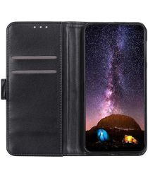 Geen Motorola Moto G9 Power Hoesje Wallet Book Case Zwart