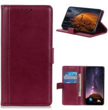 Geen Motorola Moto G 5G Hoesje Wallet Book Case met Pasjes Rood