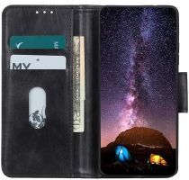 Geen Motorola Moto G 5G Hoesje Wallet Book Case Zwart