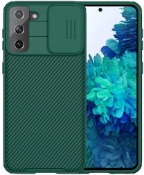 Nillkin CamShield Samsung Galaxy S21 Plus Hoesje Camera Slider Groen