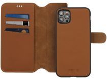 Minim 2-in-1 iPhone 12/12 Pro Hoesje Book Case en Back Cover Bruin