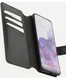 Minim 2-in-1 Samsung Galaxy S20 Hoesje Book Case en Back Cover Zwart