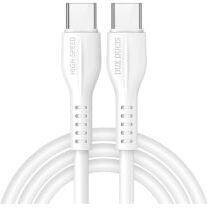 Dux Ducis 60W USB-C naar USB-C Fast Charge Oplaad Kabel 1 Meter Wit