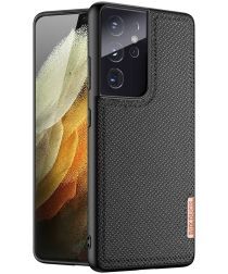 Dux Ducis Fino Series Samsung Galaxy S21 Ultra Hoesje Back Cover Zwart