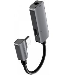 4smarts Active Audio USB-C naar USB-C en 3.5mm Aux Audio Splitter