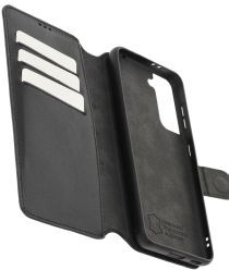 Minim 2-in-1 Samsung Galaxy S21 Hoesje Book Case en Back Cover Zwart