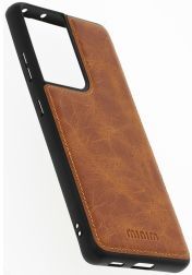 Minim Samsung Galaxy S21 Ultra Hoesje Back Cover Hoesje Cognac