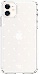 HappyCase Apple iPhone 11 Hoesje Flexibel TPU Hartjes Print