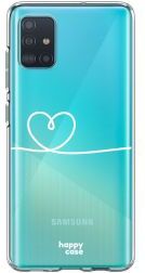 HappyCase Samsung Galaxy A71 Hoesje Flexibel TPU Hartje Print