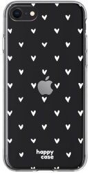 HappyCase Apple iPhone SE 2020 Hoesje Flexibel TPU Hartjes Print