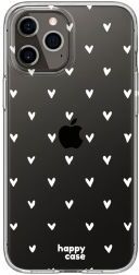 HappyCase iPhone 11 Pro Max Hoesje Flexibel TPU Hartjes Print