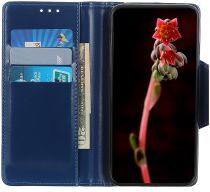 Geen Samsung Galaxy A02s Portemonnee Hoesje met Stand Blauw